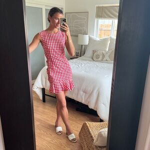 FAME AND PARTNERS x REVOLVE Giovana Red Gingham Dress